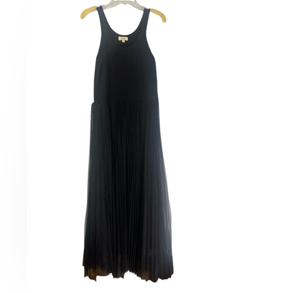 Elan Maxi Tank Tulle black dress. Size XL GUC - Picture 6 of 11